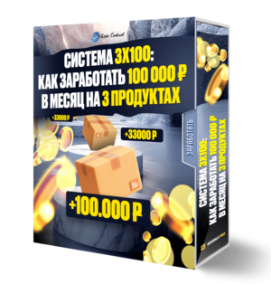Система 3х100: как заработать 100 000 ₽ в месяц на 3 продуктах Система 3х100: как заработать 100 000 ₽ в месяц на 3 продуктах